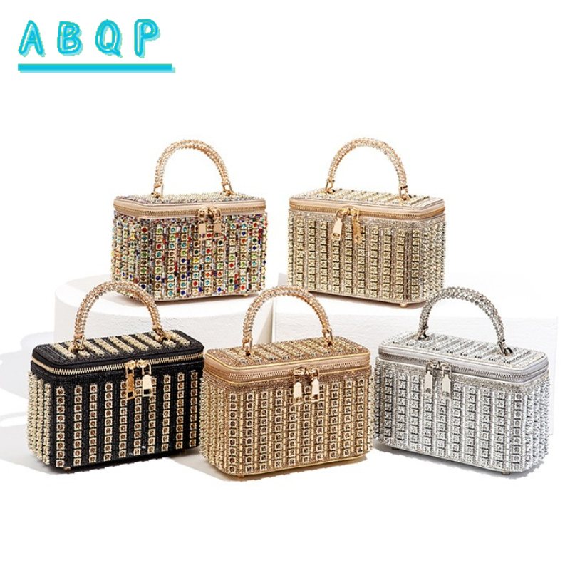 Luxury Bags Store - Dinner Dameshandtas met diamanten Glanzende dinerhandtas