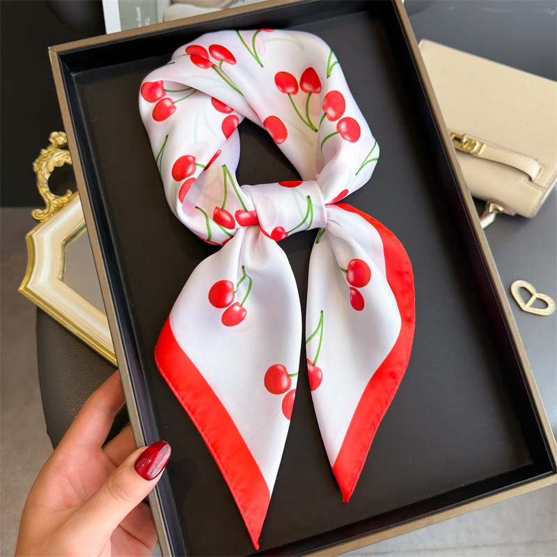 Luxury Bags In China - Luxe Vierkante Satijnen Sjaal Vrouwen Schattig