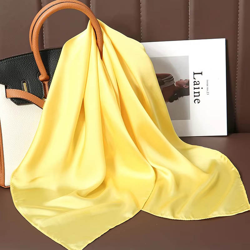 Luxe Effen Kleur Zijden Vierka - Luxury Bags In China recensie en prijs