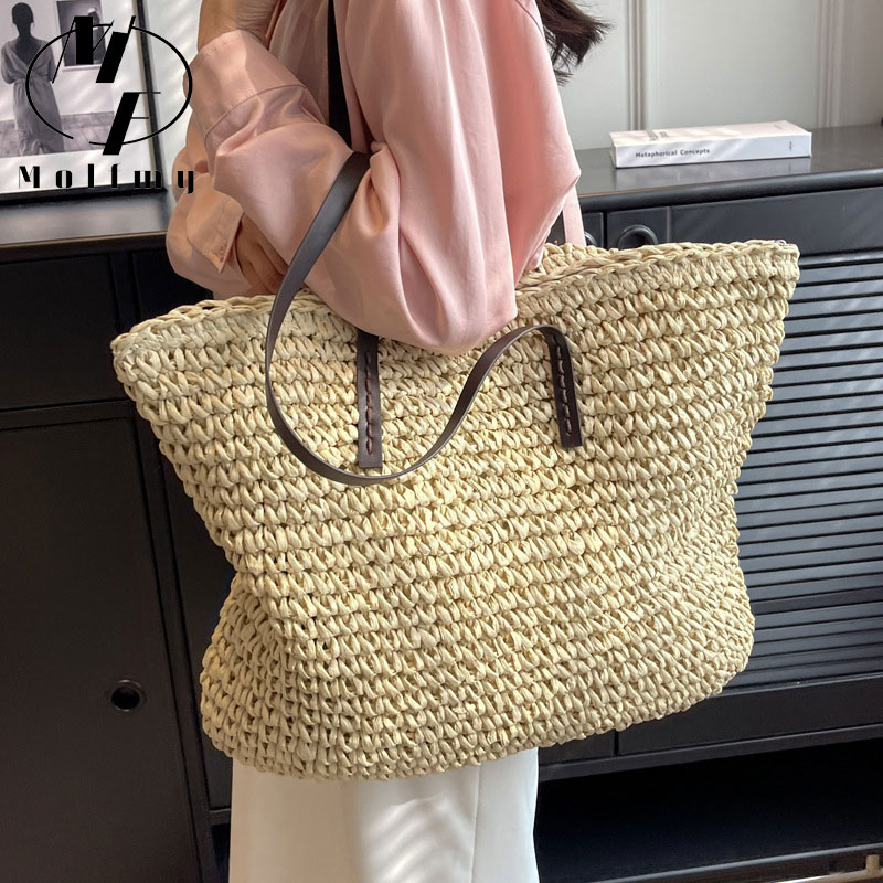 Strogeweven draagtassen Casual - Luxury Bags Store recensie en prijs