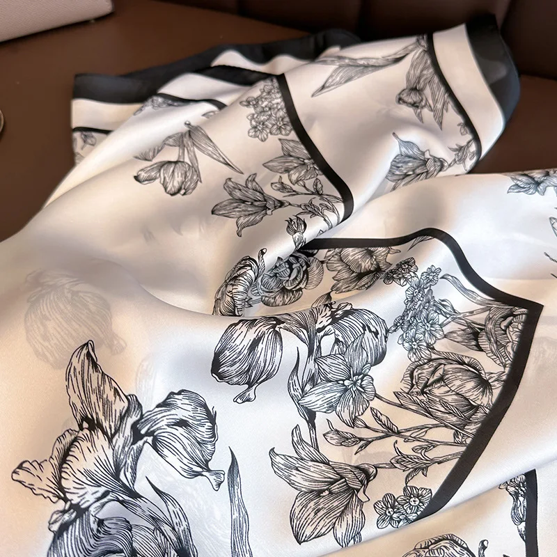 70*70Cm Luxe Bloemenprint Zijd - Luxury Bags In China recensie en prijs