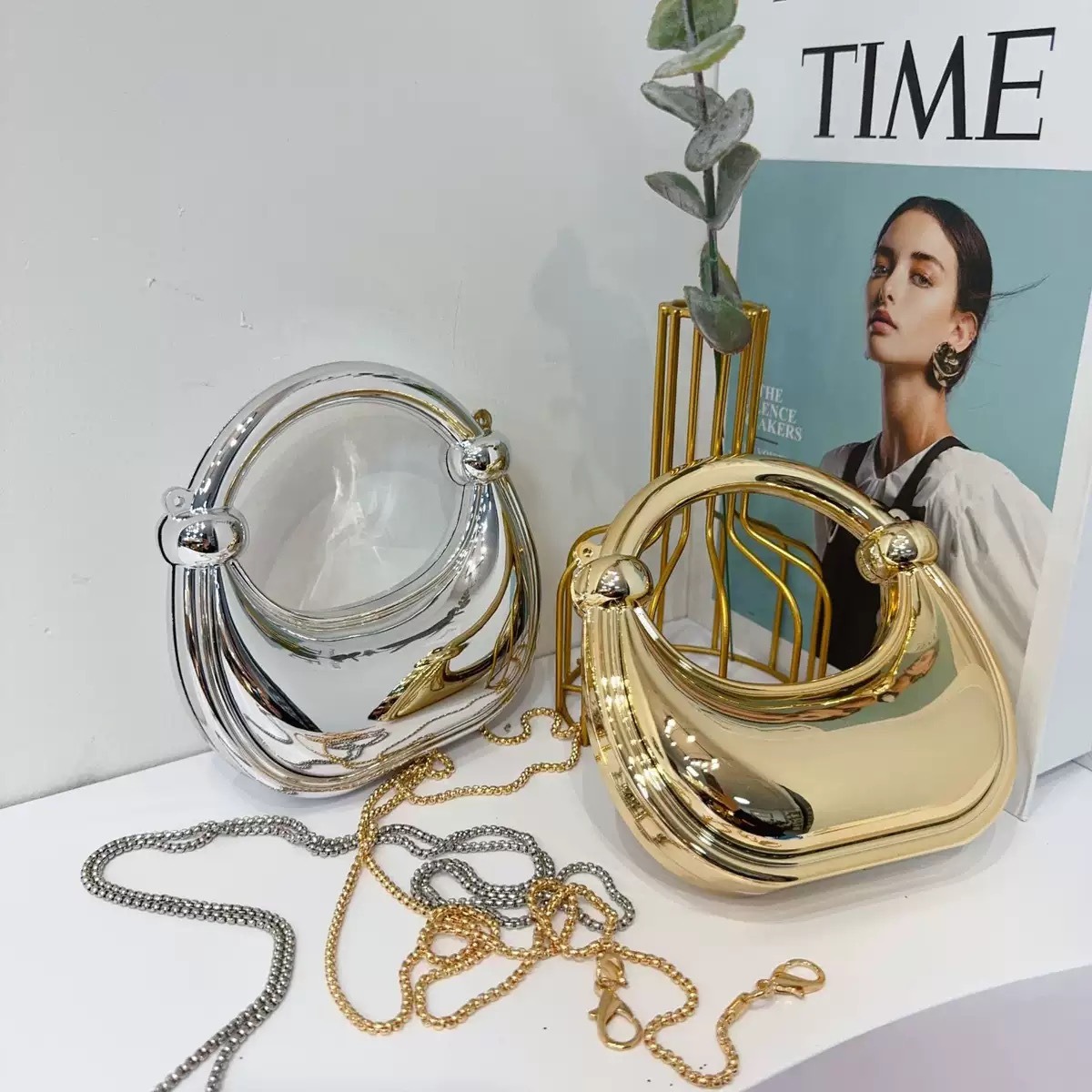 Mini gouden avondtasje portemo - Luxury Bags Designer recensie en prijs